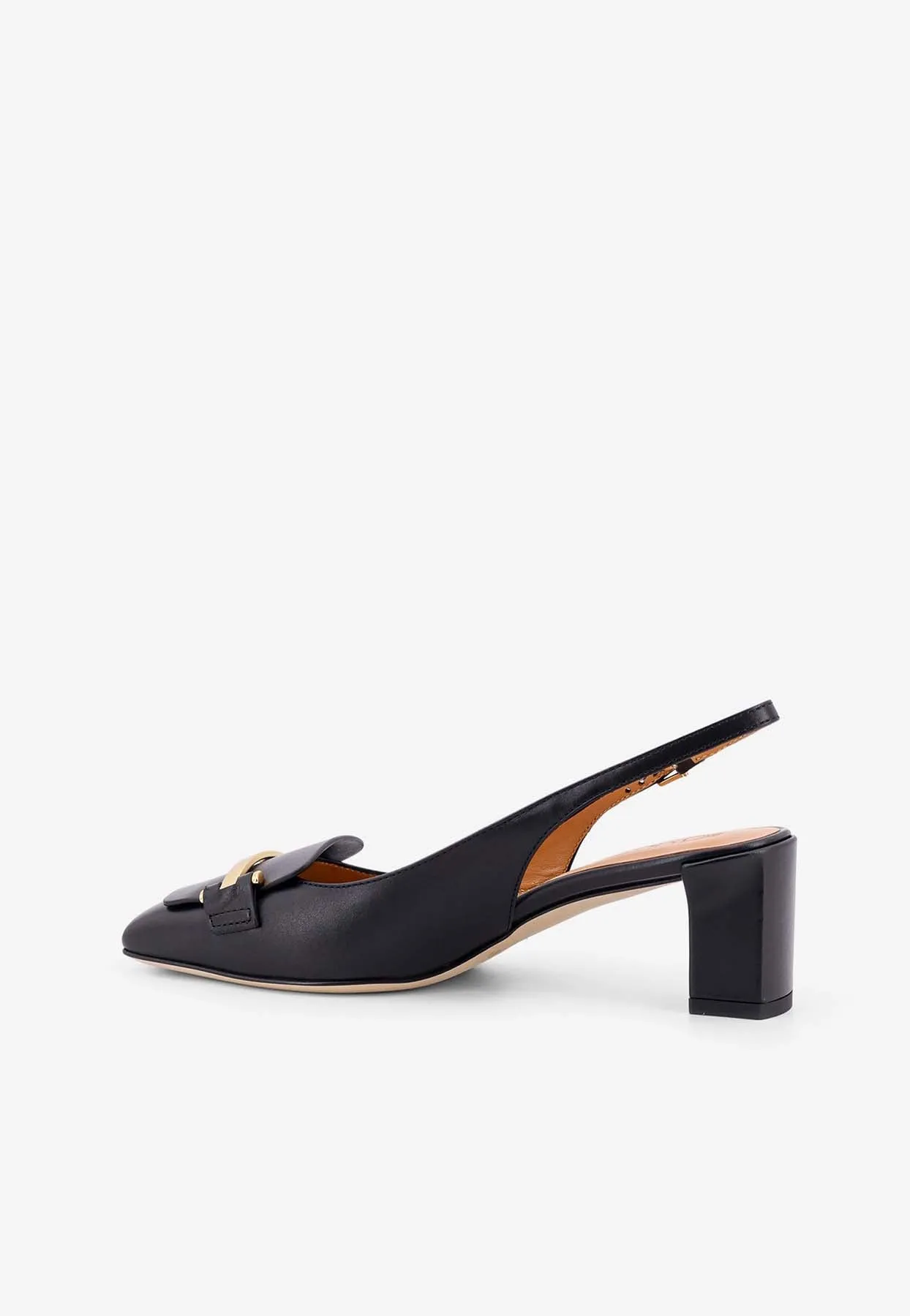 50 Calf Leather Slingback Pumps