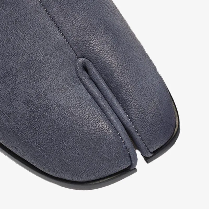 Avant-Garde Split-Toe Leather Shoes