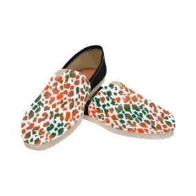Camo Leopard Women's Canvas Slip On Shoes