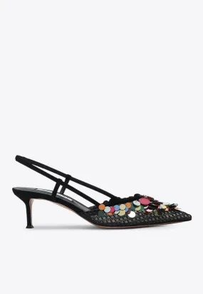 Can Can 50 Embellished Slingback Pumps