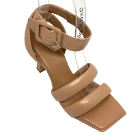 Carrano Ankle Strap Heels  -  Toast
