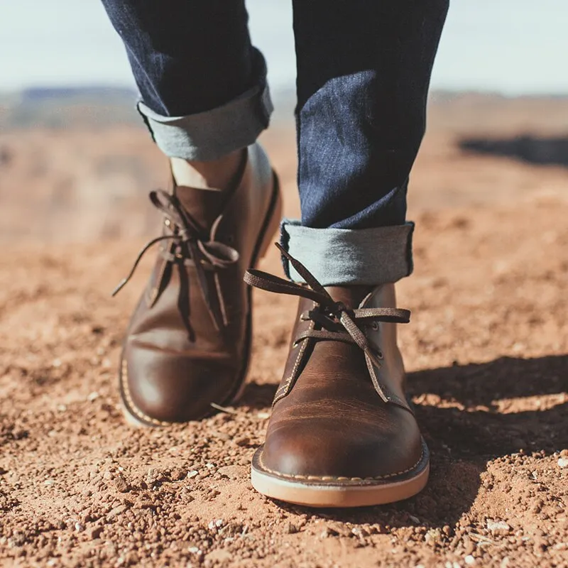 Comfortable Lace-up High Quality Leather Boots