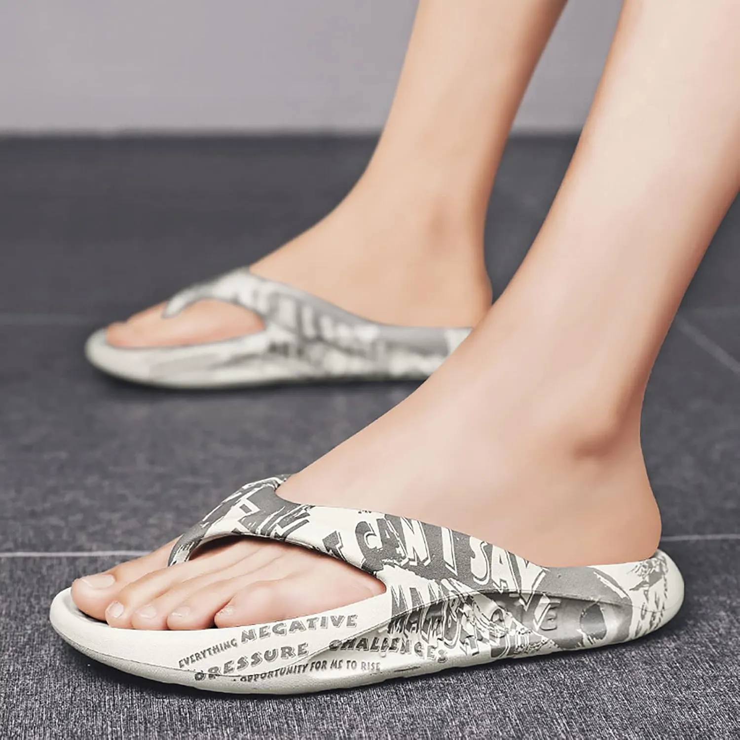 Couple Men's New Summer Breathable Non Slip Comfortable Casual Slippers Mens Open Back Slippers