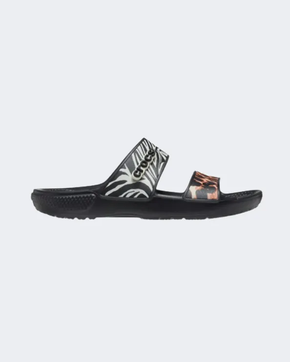 Crocs Classic Animal Remix Unisex Lifestyle Slippers Black/Multi