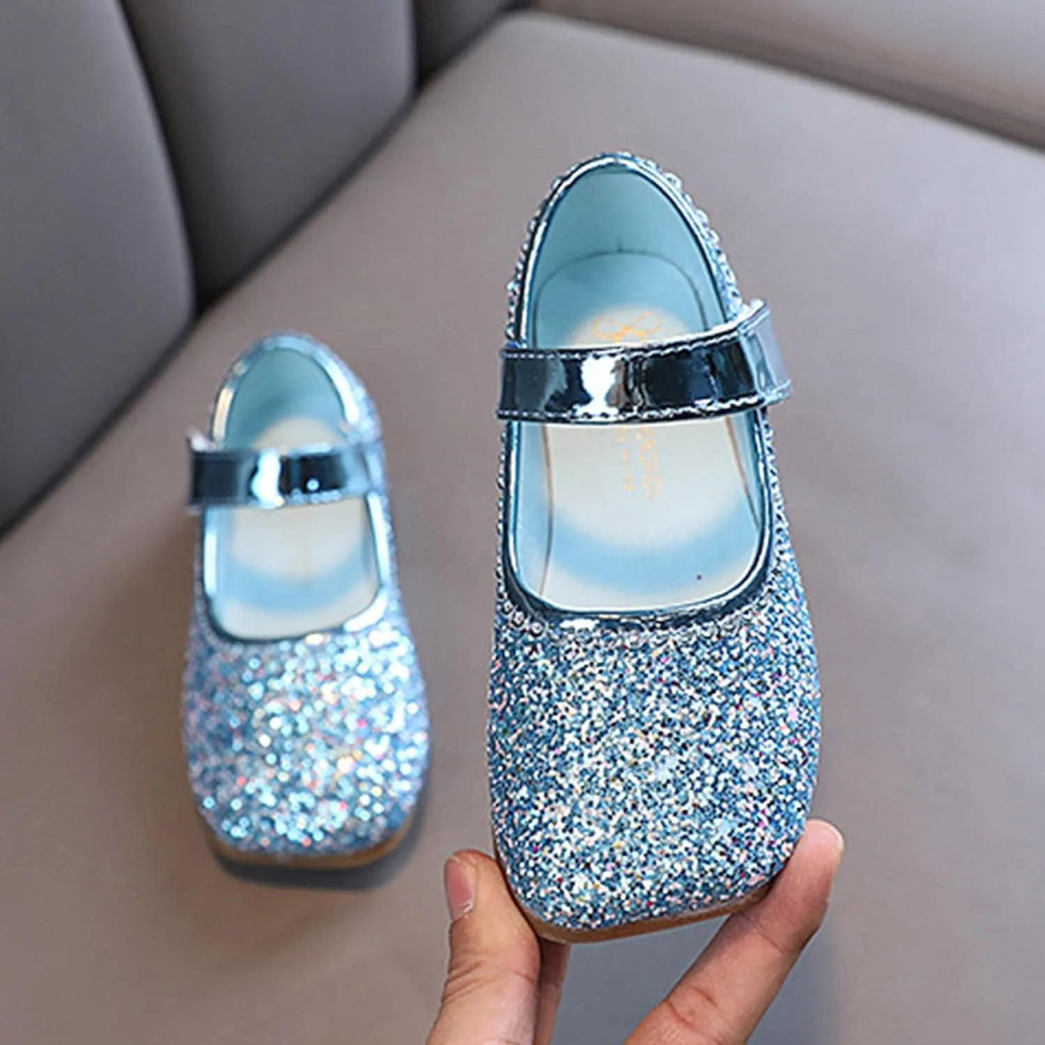 Dress Shoes for Toddler Girls Elegant Leather School Mary Jane Shoes Girls Soft Sole Non Slip Flat Loafers