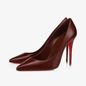 Elegant Nude Leather Stiletto Pumps