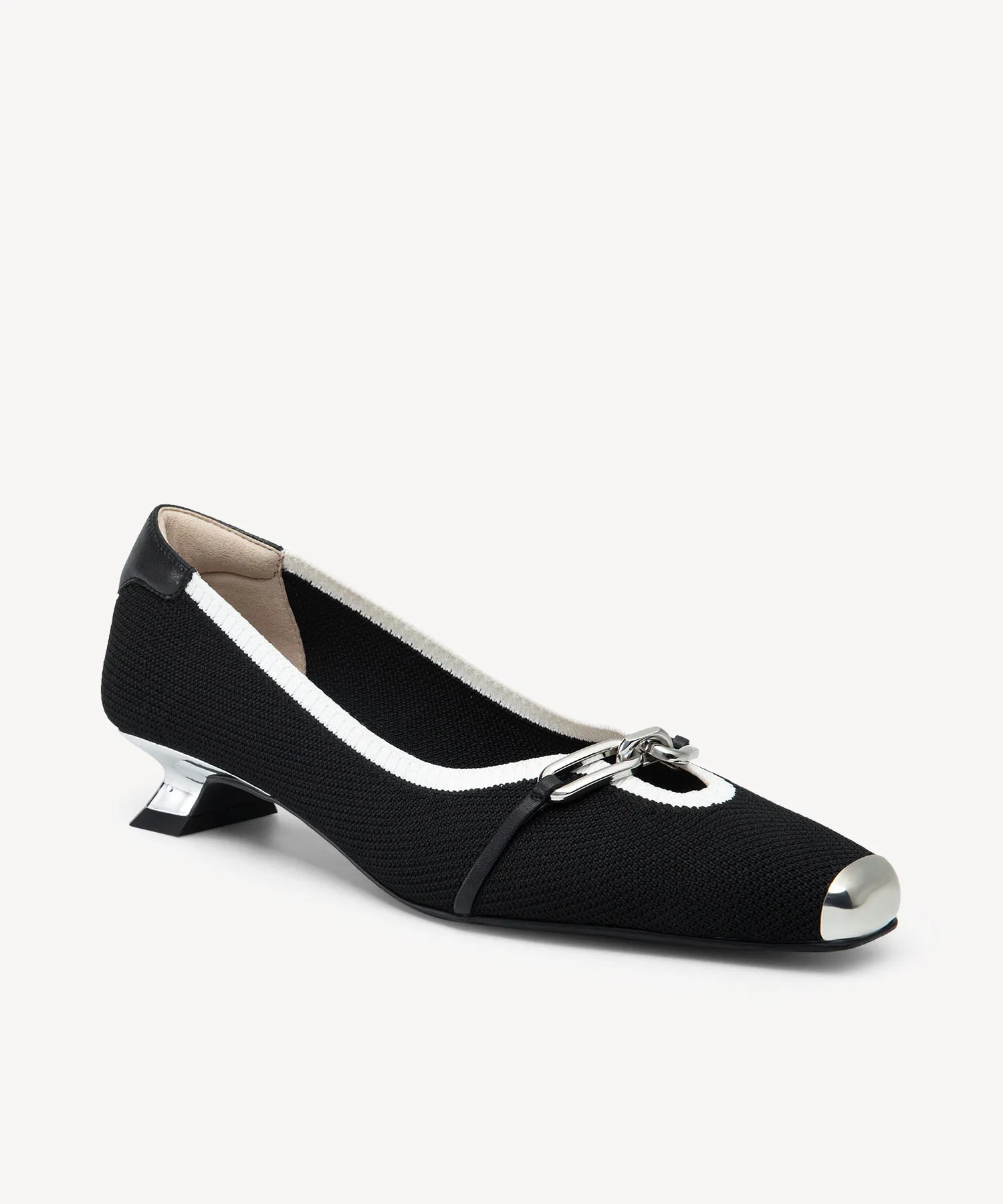 Elegant Square Toe Heeled Pumps