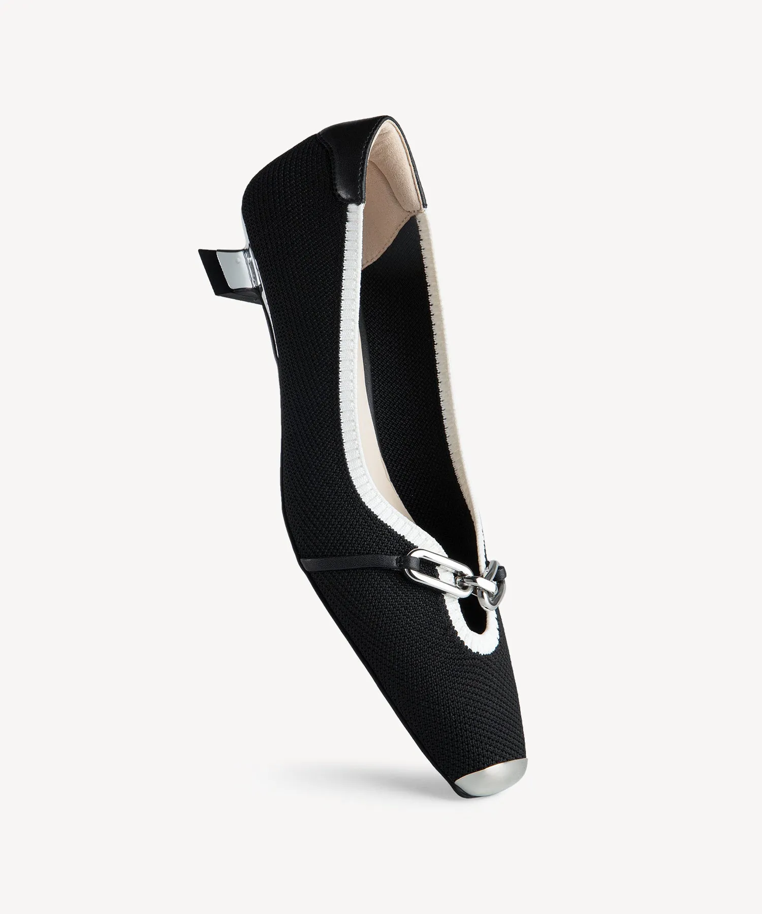 Elegant Square Toe Heeled Pumps