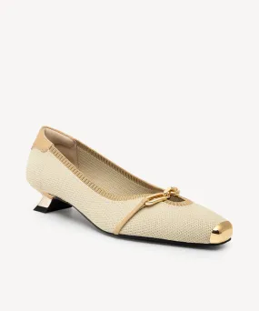 Elegant Square Toe Heeled Pumps