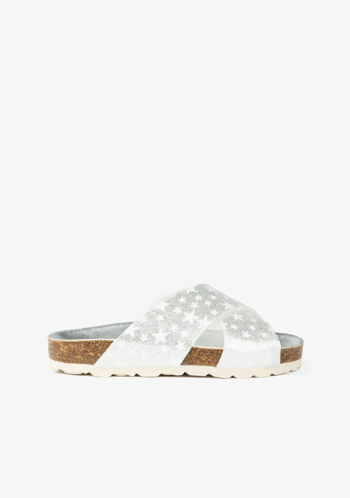 Girl's Stars Silver Bio Sandals