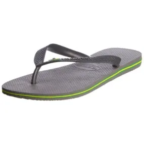 Havaianas Brasil Grey Womens New Summer Beach Flip Flops