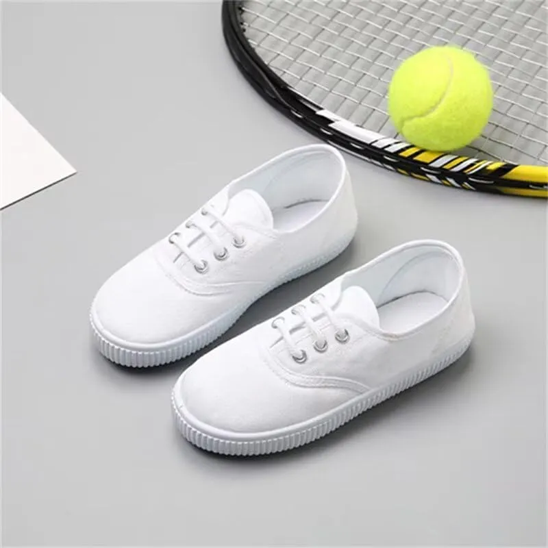 Kids Boy Girl White Casual Sport Shoes for School Walking Running