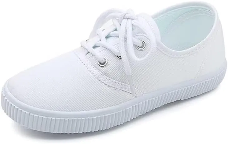 Kids Boy Girl White Casual Sport Shoes for School Walking Running