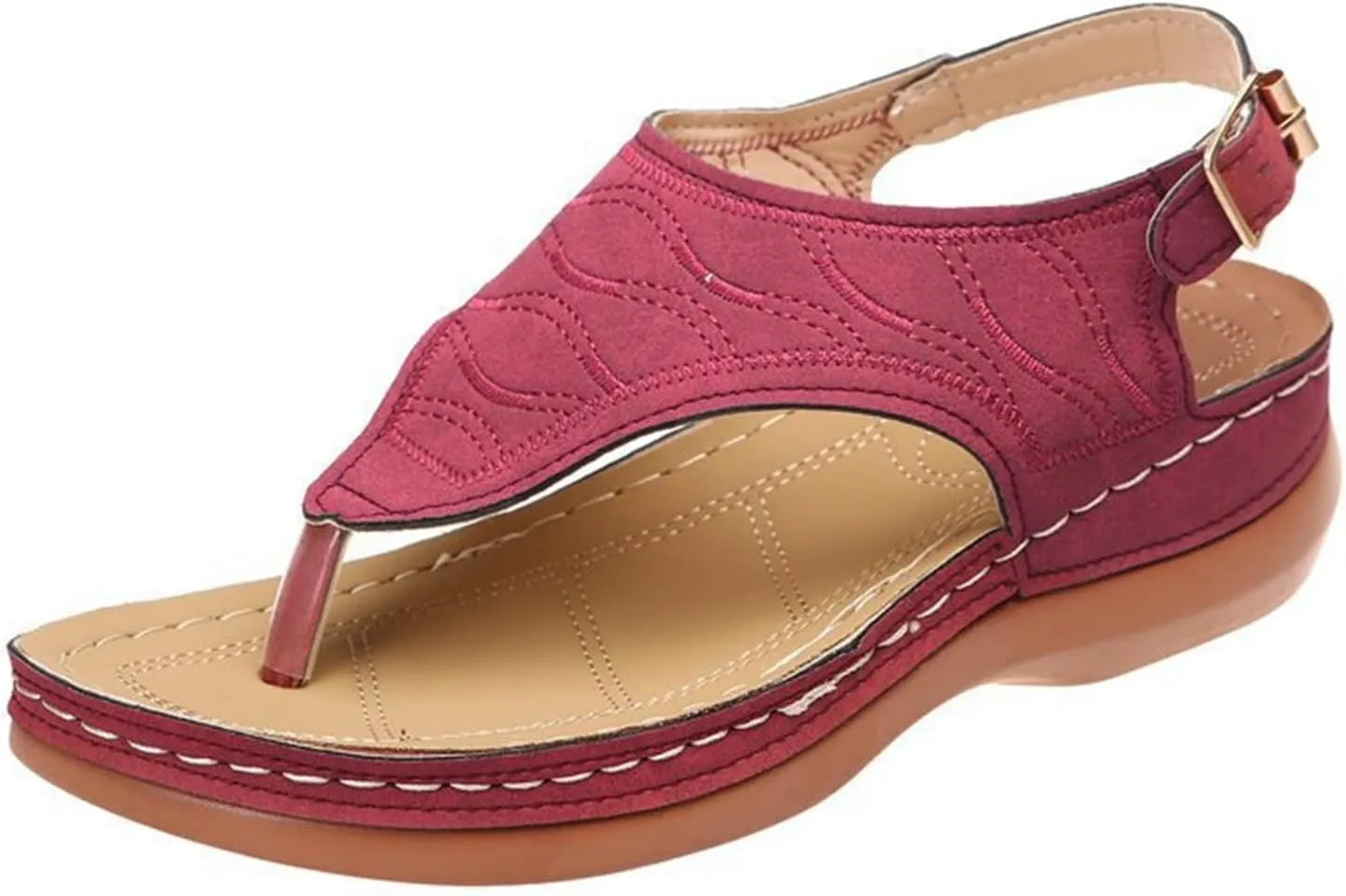 Ladmiple Summer Sandals For Women 2023 Trendy Dressy Orthotic Flip Flops Slip On Orthopedic Slippers with Arch Support
