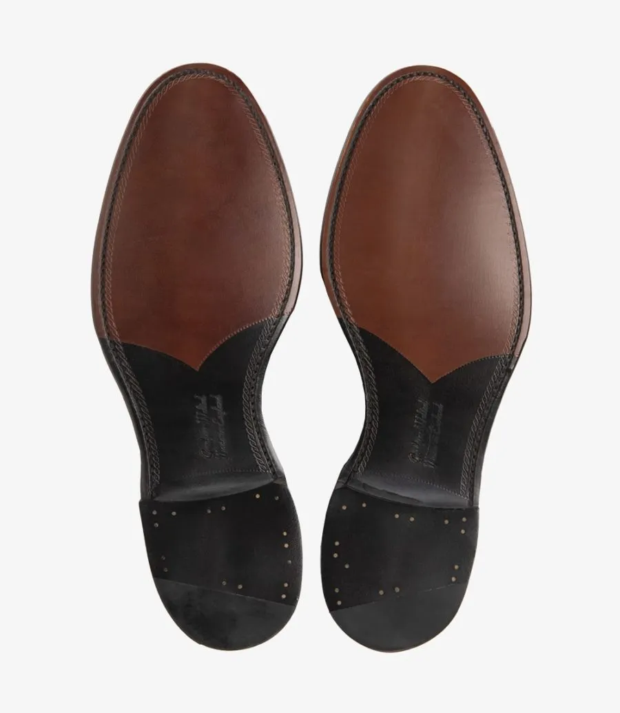 Loake Men's Hornbeam Leather Loafer Shoes Mahogany Brown