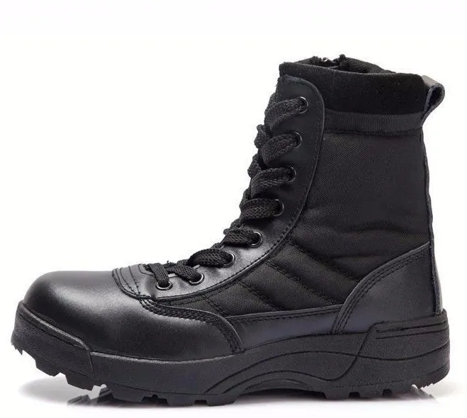 Men's Comfortable Solid Color Army High Boots