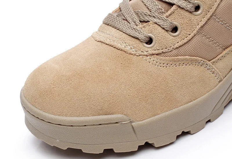 Men's Comfortable Solid Color Army High Boots