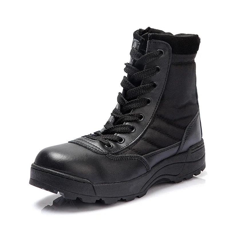 Men's Comfortable Solid Color Army High Boots