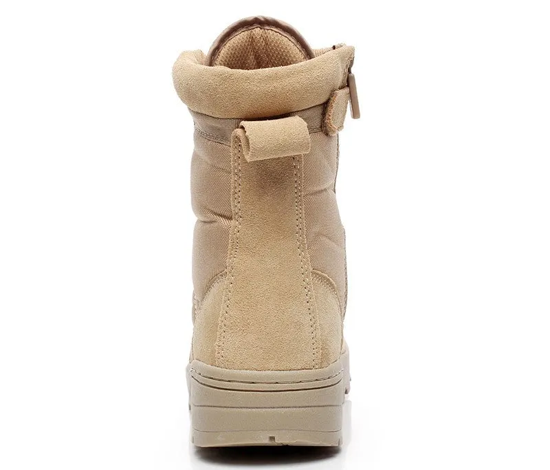 Men's Comfortable Solid Color Army High Boots
