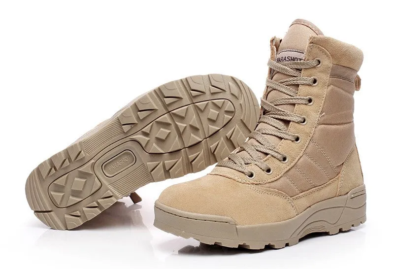 Men's Comfortable Solid Color Army High Boots