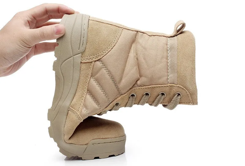 Men's Comfortable Solid Color Army High Boots