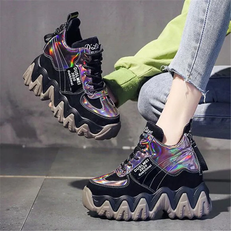 Party Sneakers women's shoes Height increase | Brodtica.com