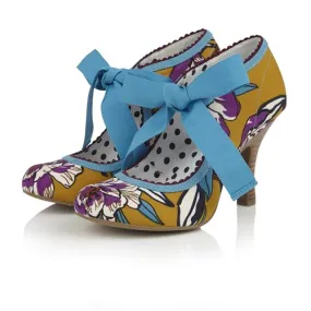 Ruby Shoo COURT SHOE Willow MUSTARD MATCHING SANTIAGO BAG AVAILABLE