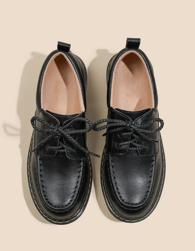Soft Leather Comfortable Mary Janes Loafers