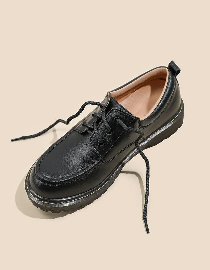 Soft Leather Comfortable Mary Janes Loafers