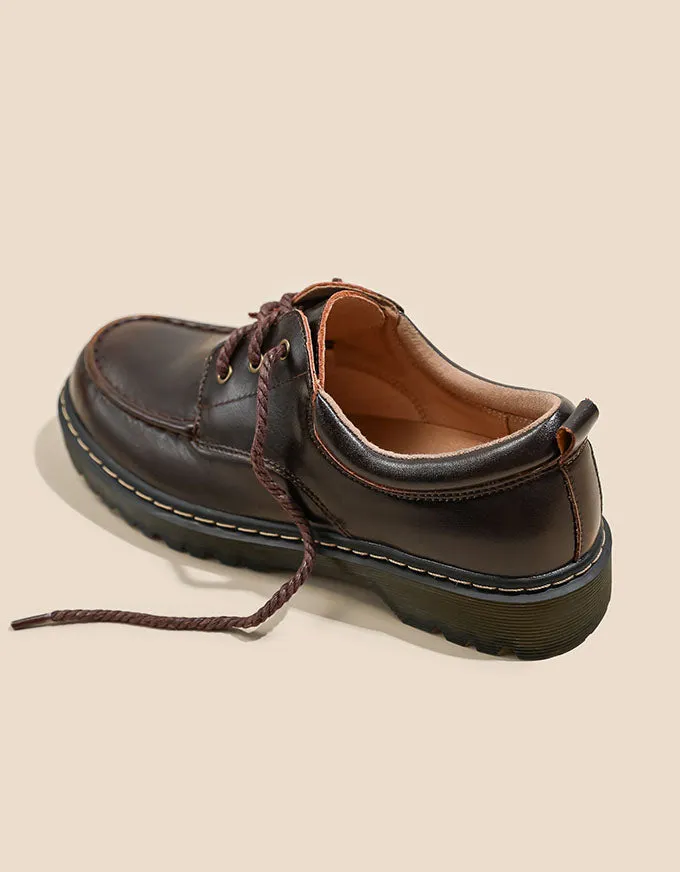 Soft Leather Comfortable Mary Janes Loafers