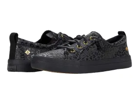 Sperry Crest Vibe Linen Lace Up Sneaker BLACK/BLACK