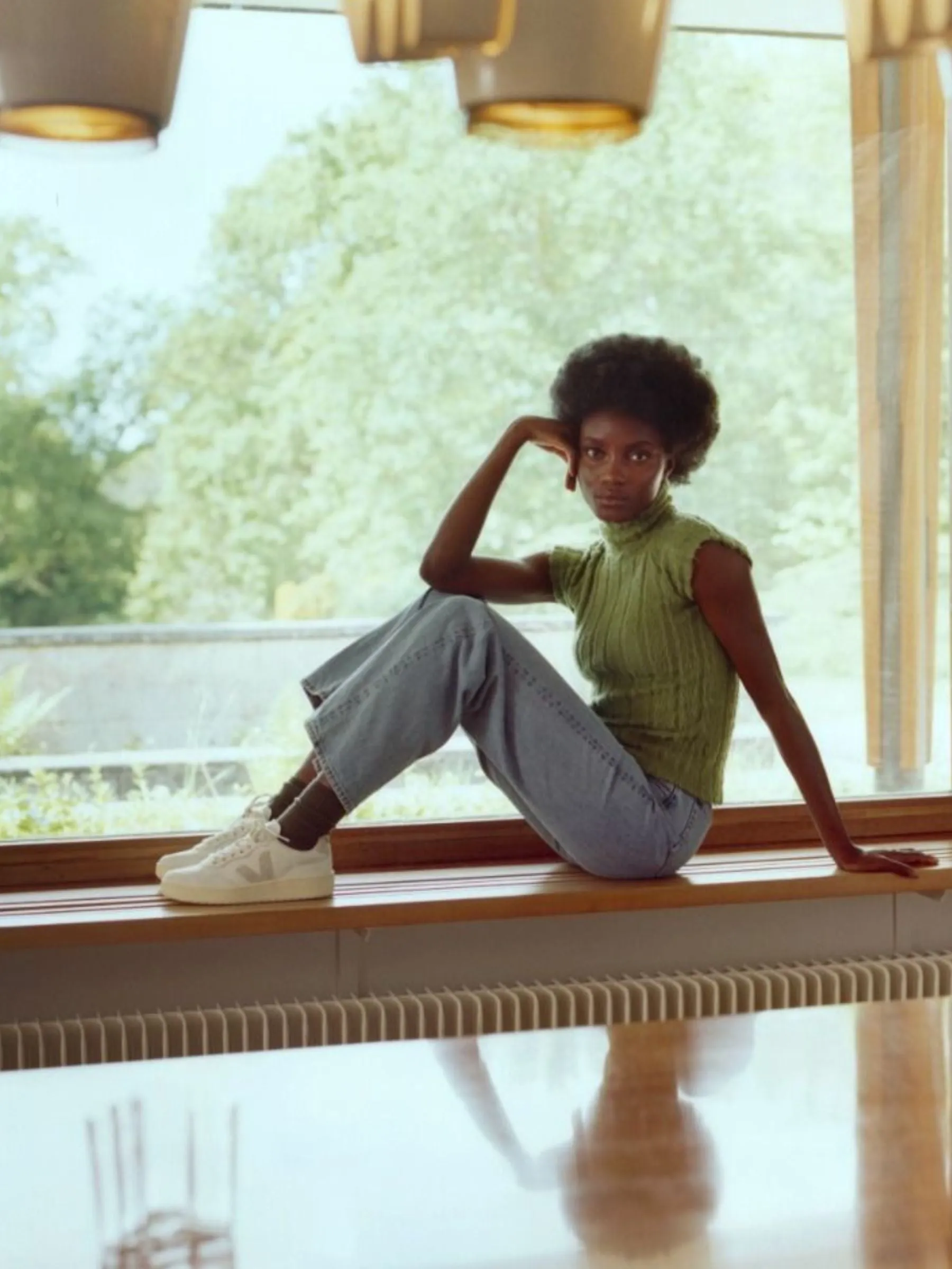 V-90 White Natural Woman Sneakers | Veja