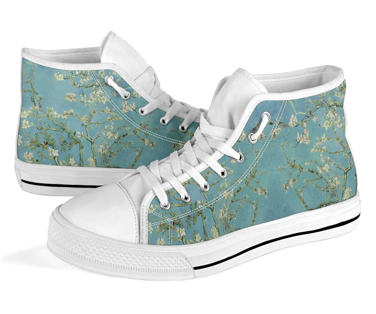Vintage Van Gogh Almond Blossom Women's High Top Sneakers