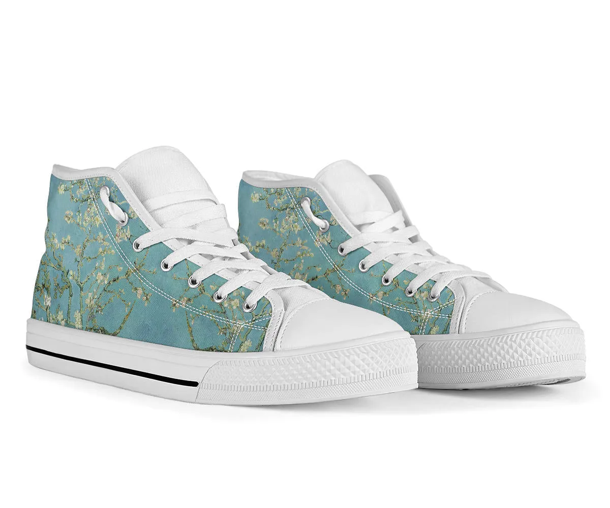 Vintage Van Gogh Almond Blossom Women's High Top Sneakers