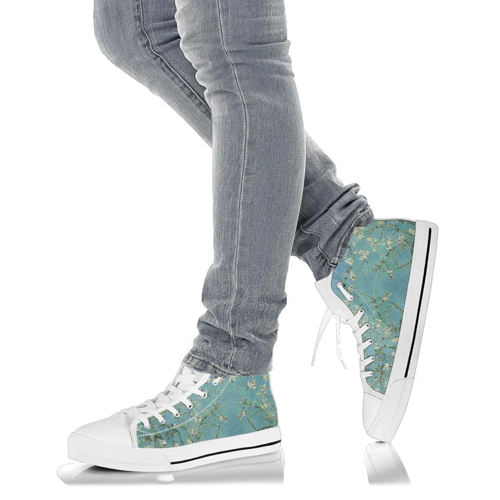 Vintage Van Gogh Almond Blossom Women's High Top Sneakers