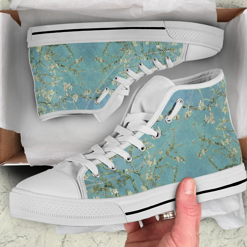 Vintage Van Gogh Almond Blossom Women's High Top Sneakers
