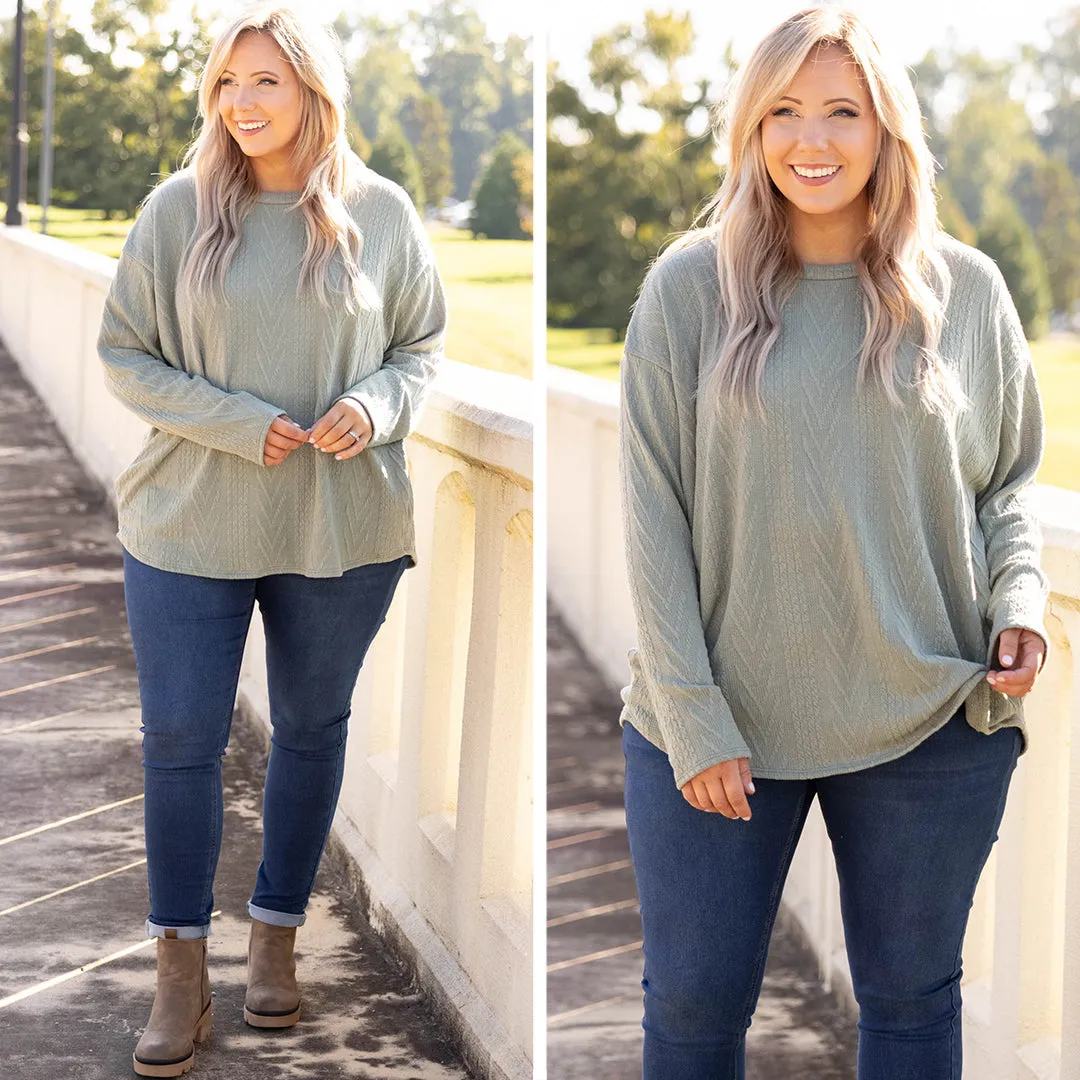 Waiting For My Time Top, Olive