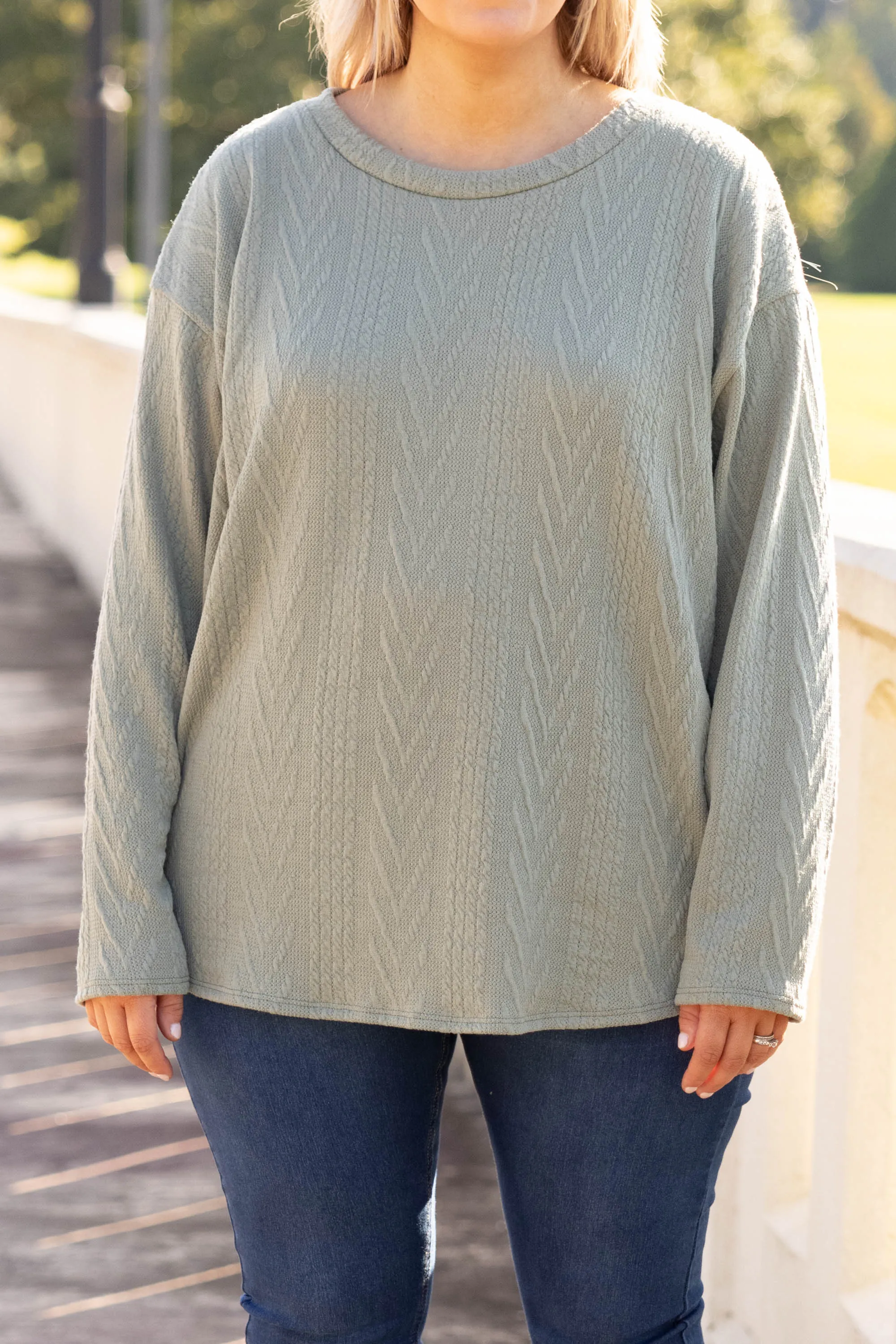 Waiting For My Time Top, Olive