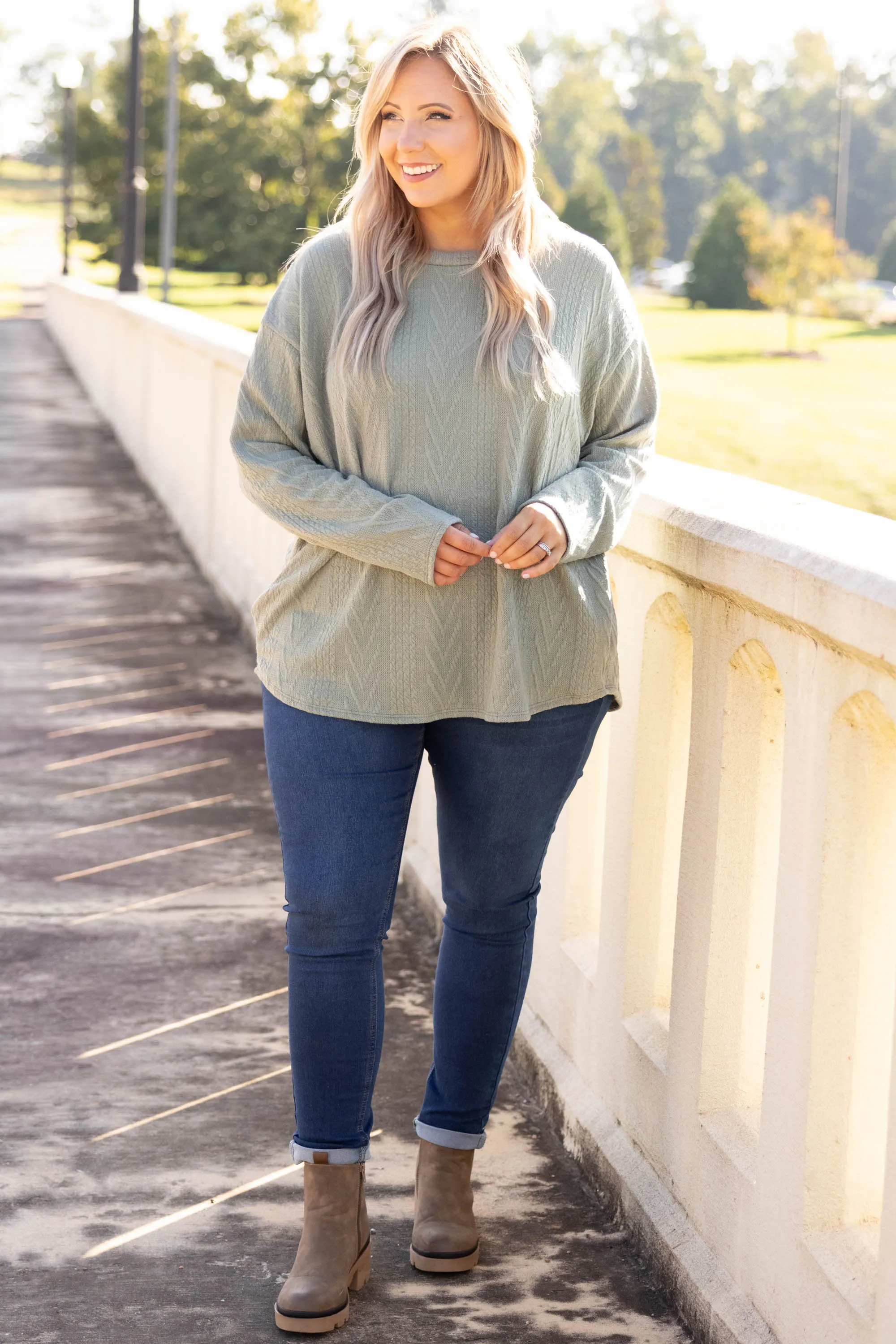Waiting For My Time Top, Olive