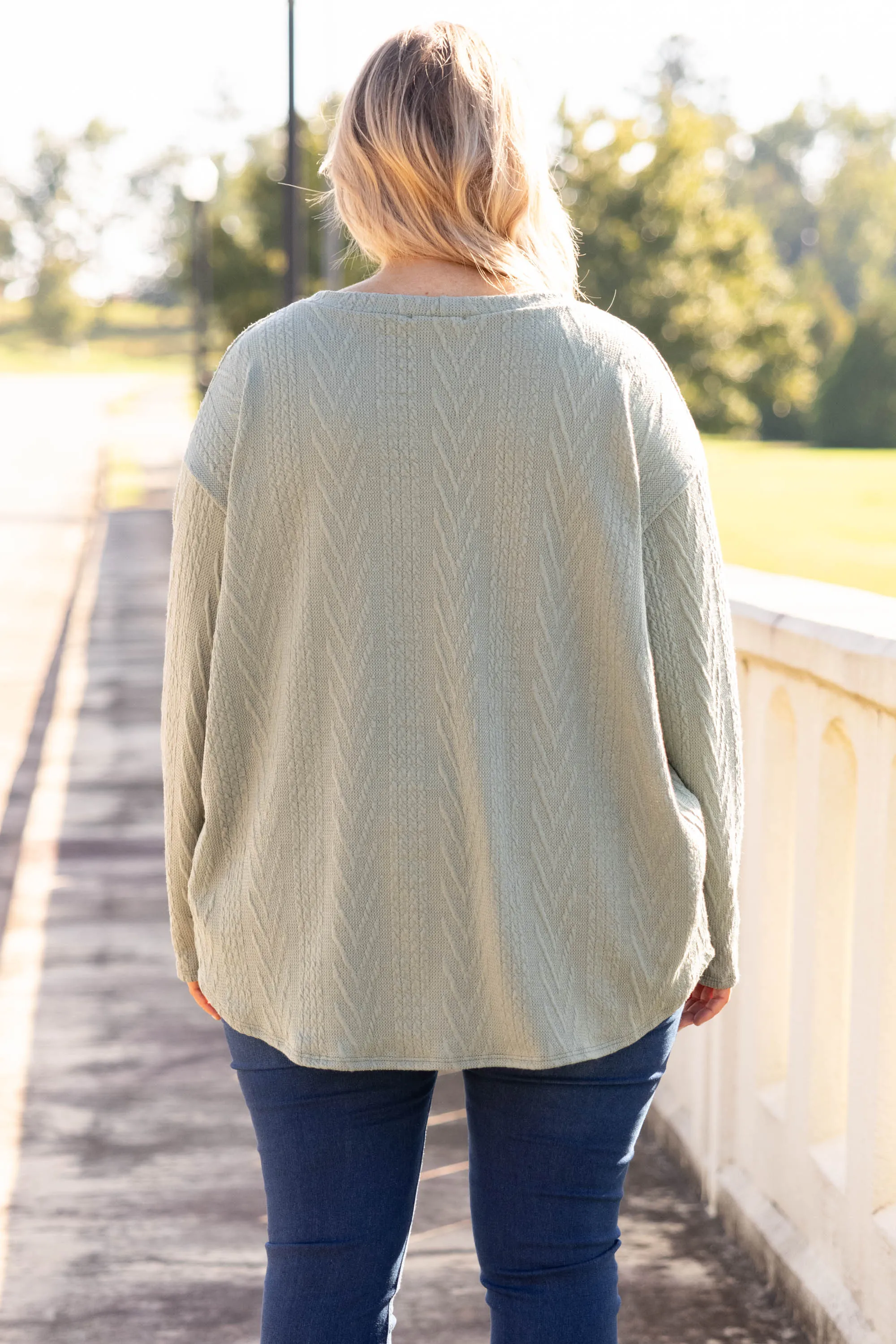 Waiting For My Time Top, Olive