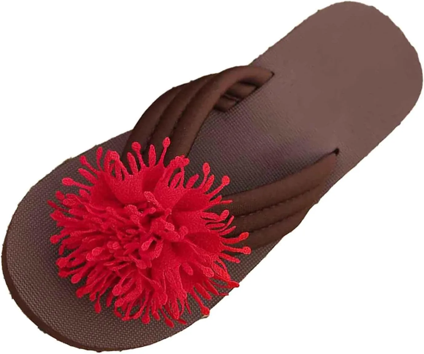 Women's Boho Flip Flops Open Toe Slip On Flat Sandals Casual Beach Vacation Slippers Comfortable Summer Footwear