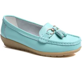 Women's Loafers Comfortable Lightweight Penny Loafers Casual Driving Flats Soft Moccasins Shoes Walking Travelling Leather Slip On Shoes