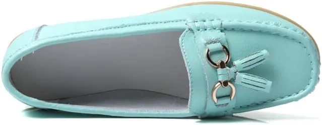 Women's Loafers Comfortable Lightweight Penny Loafers Casual Driving Flats Soft Moccasins Shoes Walking Travelling Leather Slip On Shoes