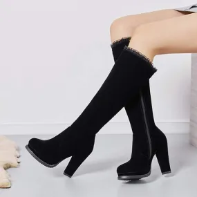 Women'S Platform Platform High Heel Boots 75771886C